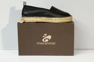 macarena - exclusive Espadrilles , Leder, schwarz, Größe 40, neu mit Karton - Bild 1 von 4