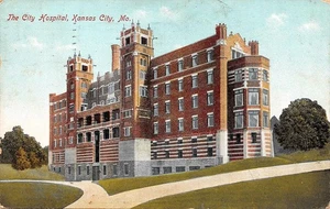 #K1764    KANSAS CITY,   MO.      POSTCARD,   CITY    HOSPITAL - Picture 1 of 2