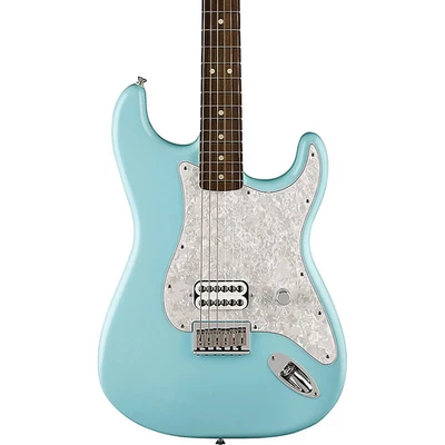 Fender Tom DeLonge Stratocaster Guitar With Invader SH8 Pickup Daphne Blue - Image 1 of 4