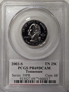 2002-S 25C PCGS PR69DCAM - Clad Tennessee Quarter - Picture 1 of 2