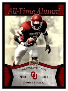 2011 Upper Deck University of Oklahoma Derrick Strait #ATA-ST Oklahoma Sooners - Picture 1 of 2