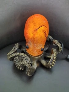 Bronze Resin Octopus Lamp: Coastal,Nautical Deep Orange,Tan,Brown,New,Free Ship! - Picture 1 of 6