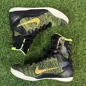 Nike Kobe 9 Elite Victory restaurate nero/volt-antracite-oro 630847-077 taglia 10 - Foto 1 di 13