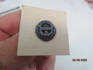 Vintage Southern Pacific Railroad 5 Jahre Sicherheitsdienst Pin Sterlingsilber - Bild 1 von 4