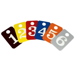 Juego de vestuarios con números del 1 al 6 para vestuarios, 70x110mm - Imagen 1 de 1