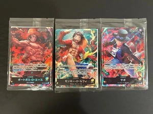 Sabo Ace Luffy ST13-001-002-003 Seven Eleven PROMO sealed 3 Card ONE PIECE New - Picture 1 of 5