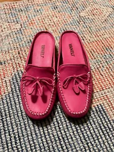 Vaneli Pink Mules Loafers Shoes Leather Tassle Vintage US 5.5 6 Miami Antique - Picture 1 of 3