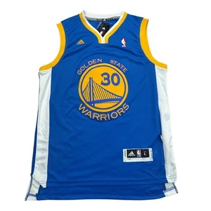 Golden State Warriors Stephen Curry #30 Jersey Mens L Blue adidas NBA Swingman - Picture 1 of 9