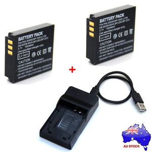 Battery / Charger For Panasonic Lumix DMC-FX01 DMC-FX07 DMC-FX8 DMC-FX9 Camera - Picture 1 of 7