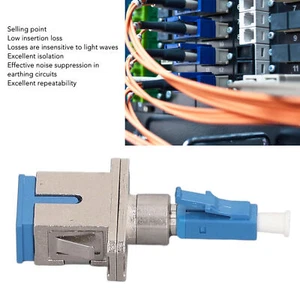 Fiber Optic Connector LC Male To SC Female 125um Hybrid Adapter Accessory New - Picture 1 of 24