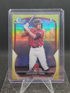 2023 Bowman Chrome Cristofer Torin Yellow Refractor #31/75