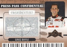 2009 Press Pass Stealth NASCAR Racing Confidential Bronze #PC21 Greg Biffle