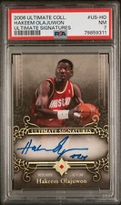 2006-07 Ultimate Collection Hakeem Olajuwon Signatures Auto PSA 7 on card POP 5
