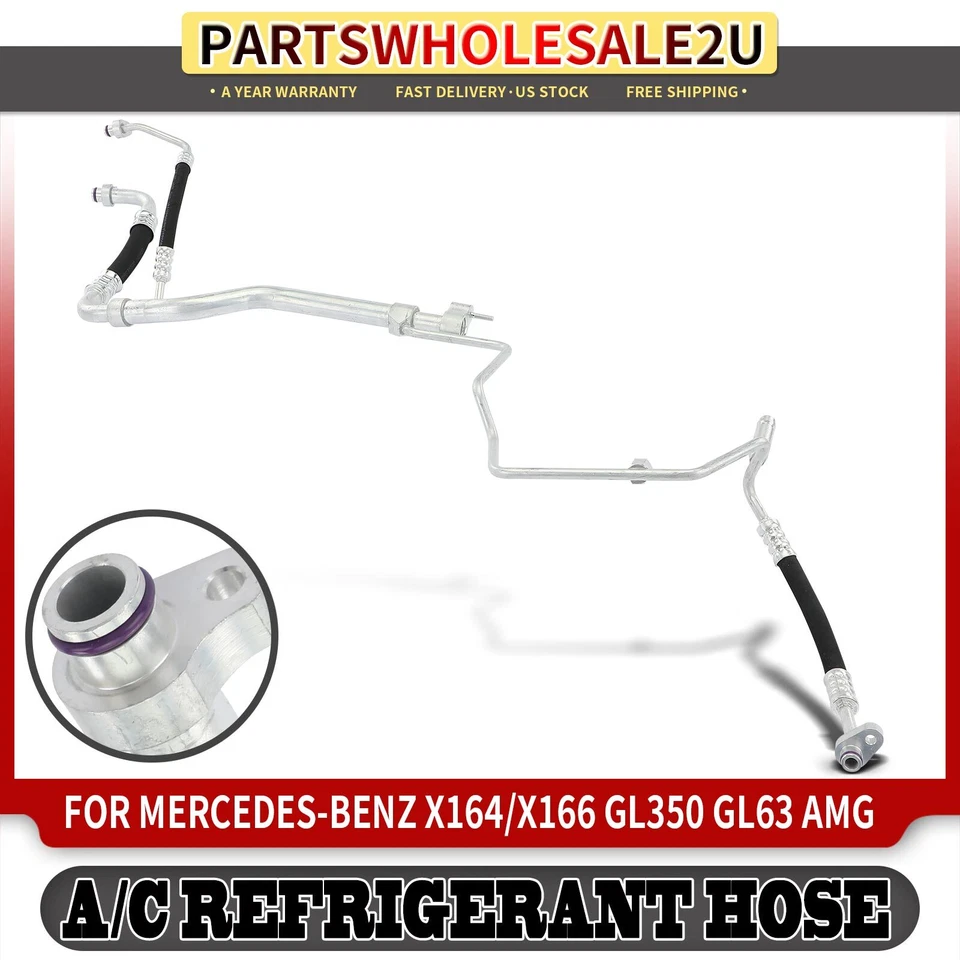 Novo conjunto de linha de sucção e líquido AC para Mercedes-Benz GL450 GL550 GL350 GLE300d - Imagem 1 de 4