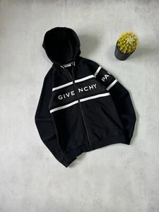Givenchy Zip Hoodie Big Logo Women Black Luxury - Picture 1 of 11