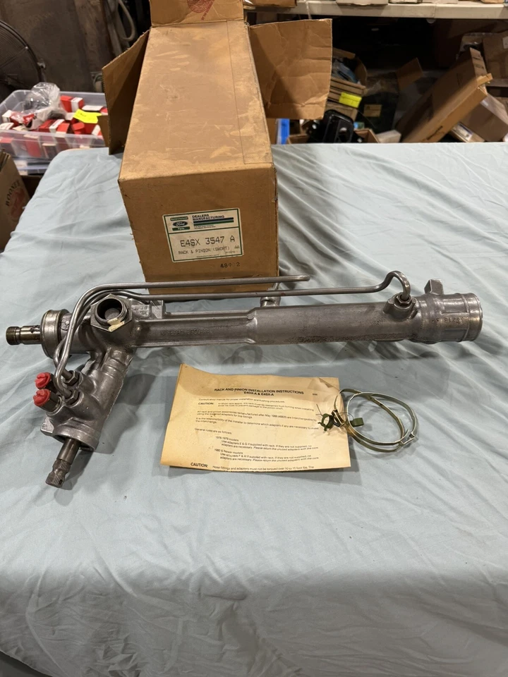 1980-1988 Ford Thunderbird Cougar Steering Rack 1981 1982 1983 1984 1985 1986 87 - Image 1 of 4