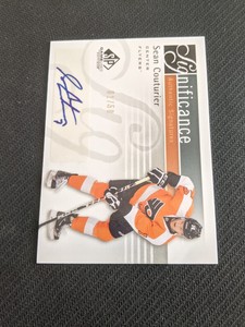 2011-12 UD SP AUTHENTIC SEAN COUTURIER #ed 1/50 SIGNIFICANCE AUTO AUTOGRAPH