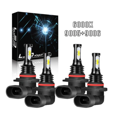 Kit de faros LED bombilla haz alto/bajo para Kenworth T680 T880 2013-2019 -4 piezas Foto 1 de 4