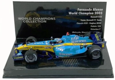 Minichamps Renault R25 #5 2005 - Fernando Alonso F1. World Champion 1/43 Scale - Image 1 of 4
