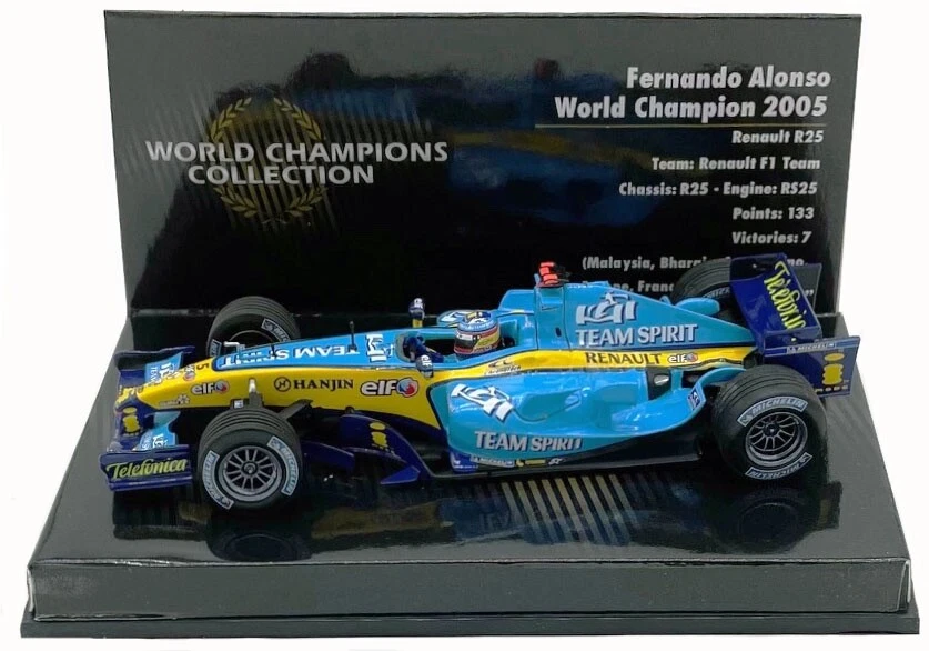 Minichamps Renault R25 #5 2005 - Fernando Alonso F1. World Champion 1/43 Scale - Image 1 of 4
