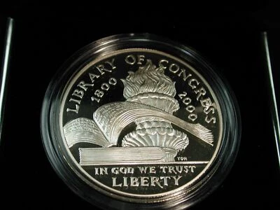 2000 Liberty of Congress Commemorative Coin Proof Silver Dollar - Image 1 of 4