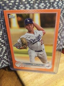 MADDUX BRUNS 2022 TOPPS PRO DEBUT Orange #PD-174  06/25 LA Dodgers Centered