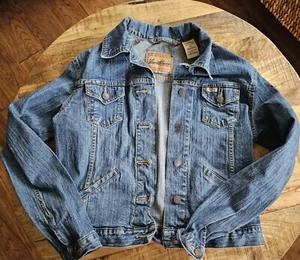 Levi Strauss Signature Sz S Trucker Jean Jacket Womens Blue Denim - Picture 1 of 9
