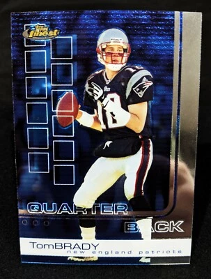 2002 Topps Finest Tom Brady #50 Base Card New England Patriots GOAT QB!!  NICE!! - Image 1 of 4