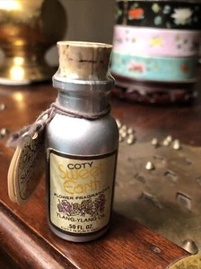 VTG COTY Sweet Earth Flower Fragrance YLANG YLANG perfume oil NEW/SEALED 1/2 Oz - Picture 1 of 7