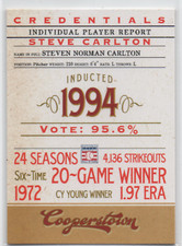2012 Panini Cooperstown CREDENTIALS #5 Steve Carlton PHILADELPHIA PHILLIES 9