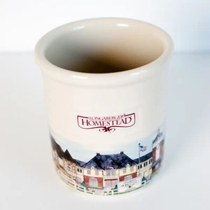 Longaberger Gehöft Utensilienhalter 2 Quart Kanister ohne Deckel 6" Durchmesser 7" hoch - Bild 1 von 6