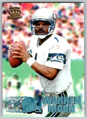 1997 PACIFIC PLATINUM BLUE WARREN MOON SEATTLE SEAHAWKS #387 - Image 1 of 2