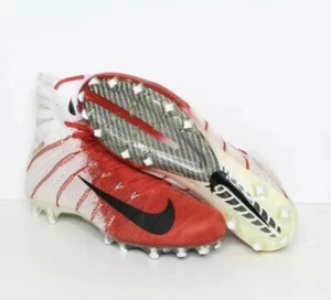 Nike Vapor Untouchable 3 Elite Football Cleats White Gym Red Size 11 AO3006-160 - Picture 1 of 4