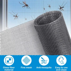 Fliegengitter Fenster Insektenschutz Fenster ohne Bohren Fliegennetz Mückennetz - Bild 1 von 14