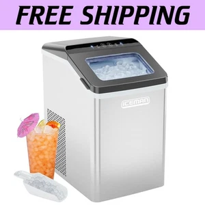 Compact Countertop Ice Machine – Enjoy 20-Minute Nugget Ice for Drinks at Home - Picture 1 of 11