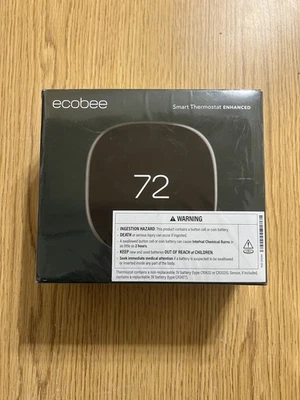 Ecobee Smart Thermostat Enhanced - Black - EB-STATE6L-01 - New - SAME DAY SHIP! - Image 1 of 3