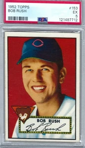 1952 Topps Baseball, Bob Rush, Karte # 153, Graded PSA 5. - Bild 1 von 2