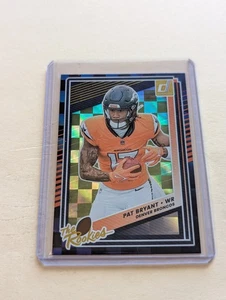 Donruss “The Rookies” Pat Bryant Checkerboard Holo #13 Denver Broncos RC 2025 - Imagen 1 de 3