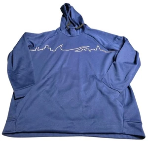 Nike Men's Sportswear Club Fleece Pullover Hoodie Blue City Skyline XXL Dry Fit - Picture 1 of 13