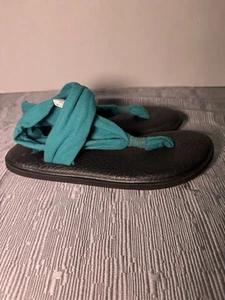 Sanuk türkisfarbene Yoga-Flip-Flops. Gr.6.Komfortschuh - Bild 1 von 5