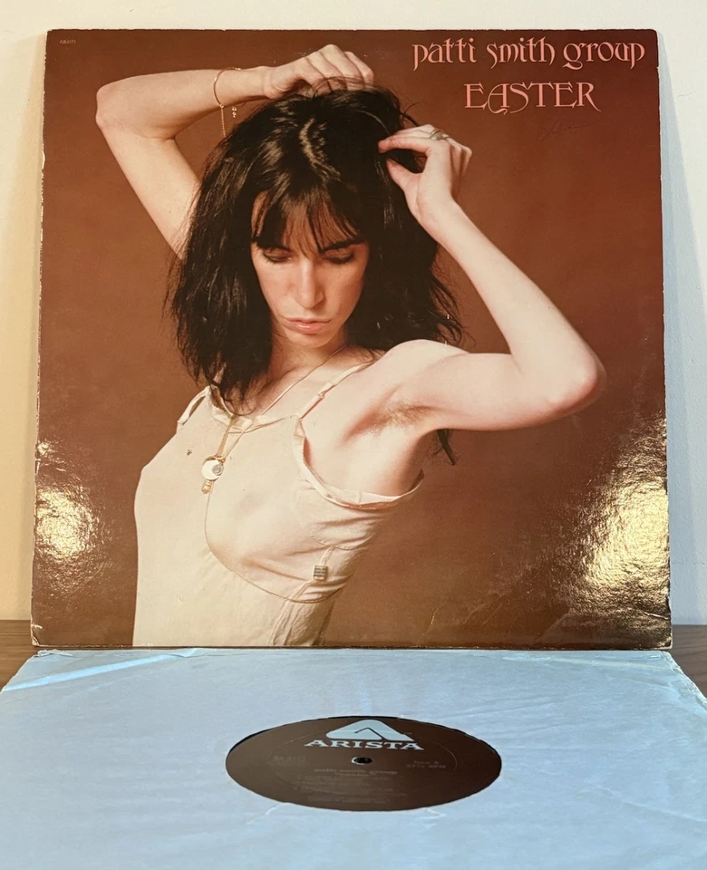 Patti Smith Group ‎Easter 1978 LP Arista AB4171 Promo Terre Haute w/ Lyrics VG+ - Image 1 of 4