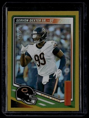 2025 Score #189 Gervon Dexter Sr. Gold Zone #/50 - Image 1 of 2