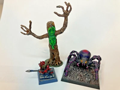 PAINTED D&D mini lot Treent treant kobold black widow spider - Image 1 of 4