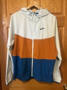 AV60 Brooks Running Canopy Jacket Packable Lightweight Mens Large - Picture 1 of 6