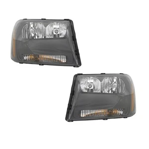 Halogen Headlights Front Lamps Pair Set for 06-09 Chevy Trailblazer Left & Right - Picture 1 of 1
