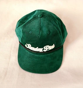 Adidas Sunday Pins Hat Green Golf Corded Leather adjustable Strap back Corduroy - Picture 1 of 8