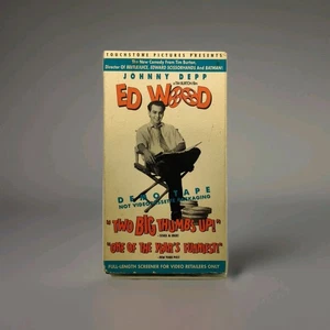 Ed Wood (1994, VHS Screener) Tim Burton, Johnny Depp (NTSC Import) - Picture 1 of 3
