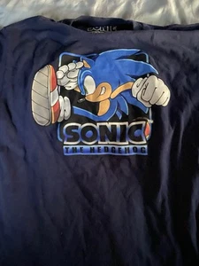 Sonic The Hedgehog Youth Navy T-shirt Size S Boys And Girls Sega - Picture 1 of 4