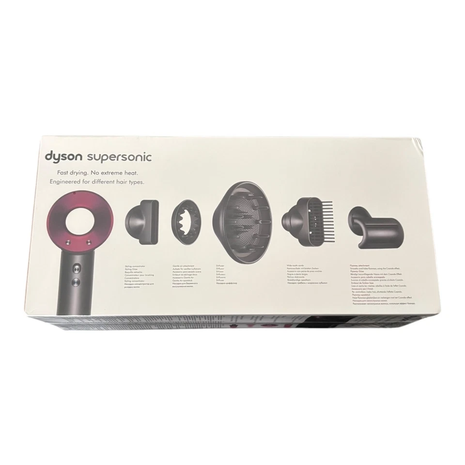 Dyson Supersonic Haartrockner - Anthrazit/Fuchsia - inkl. 5 Aufsätze - Neu ! (H) - Bild 1 von 1