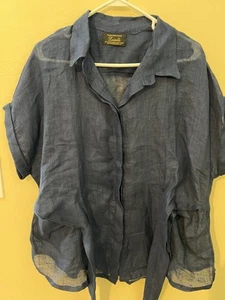 Camisa de lino para mujer MADE IN ITALY - Imagen 1 de 3